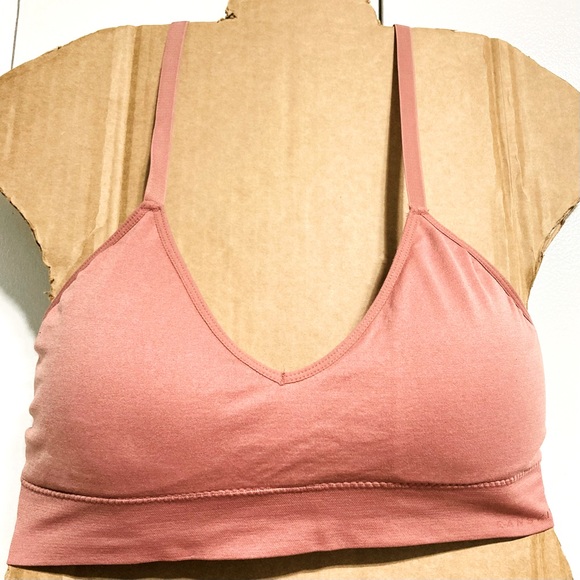 DANSKIN Cami Sport Exercise Workout Dance Bra Dusty Rose Pink Womens XL - Picture 5 of 12